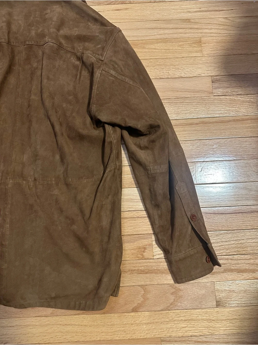 Robert Talbott Brown Leather Men's Jacket Size Medium